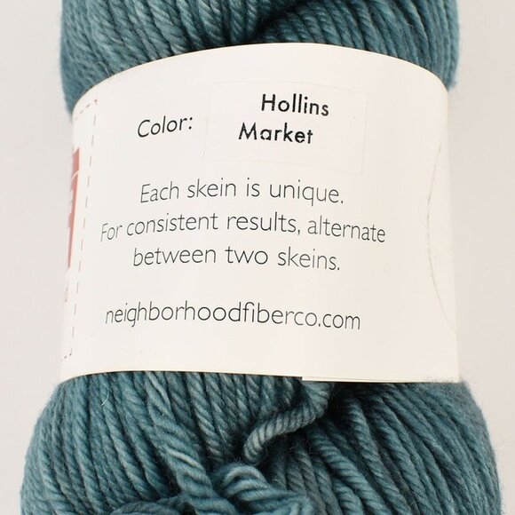 Neighborhood Fiber Co Studio Worsted Yarn SW Merino 400 Yds 8oz Hollins Market - Picture 3 of 4